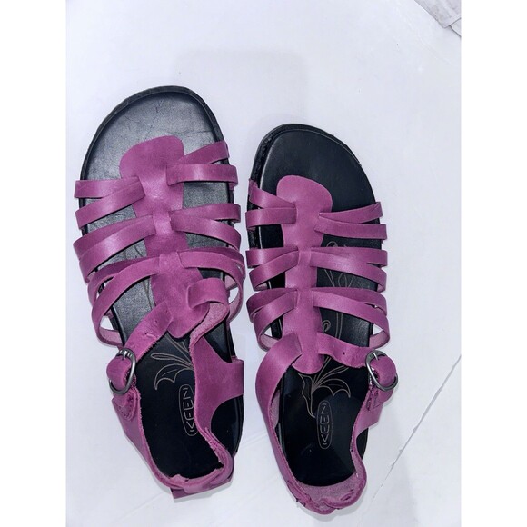 KEEN Womens Size 7.5  red wine Alman Gladiator Adjustable Comfort Sandals shoes - Picture 11 of 14